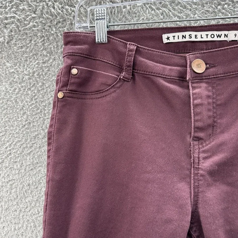 Tinseltown‎ Pants Juniors Size 9 Maroon Jeggings Juniors Size 9